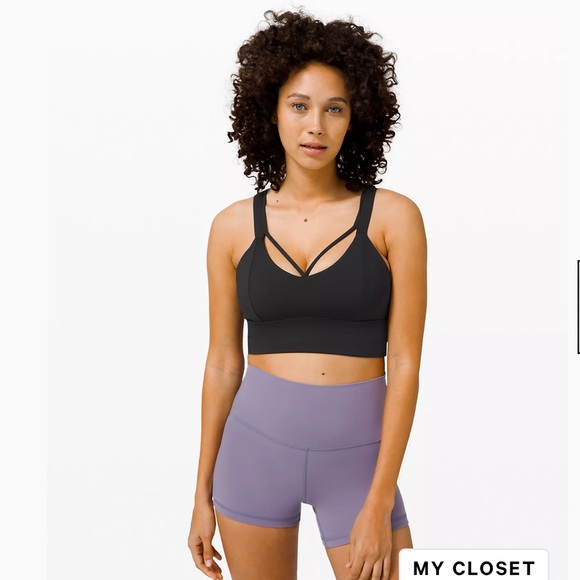•LULULEMON Pushing Limits Bra•Light Support C/D Cup - Picture 1 of 1
